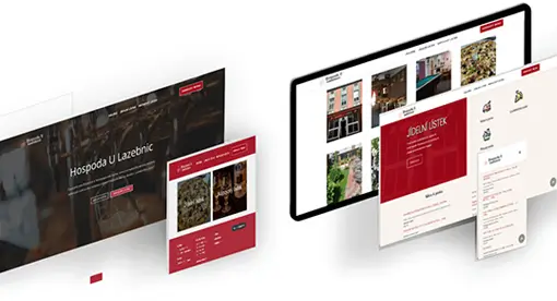 lazebky trutnov hospoda webdesign