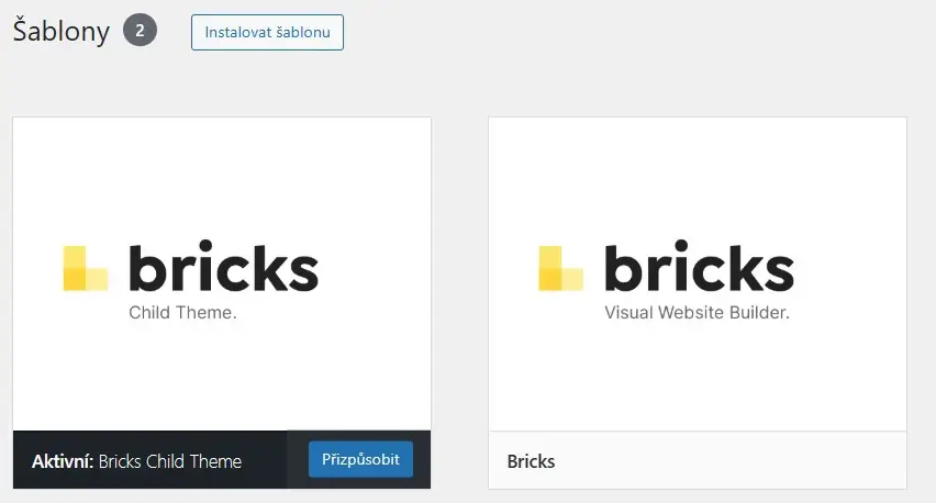 Child theme - WordPress - Bricks builder