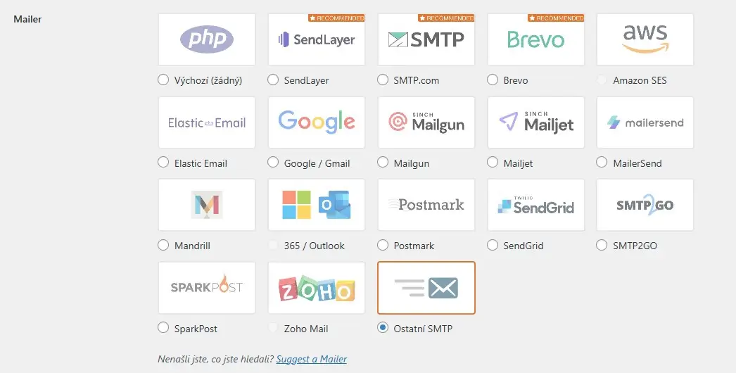 WP mail SMTP - Mailer